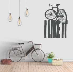 Vinili frasi inglesi i like it bici