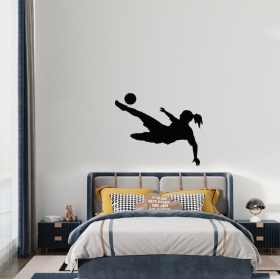 Vinile decorativo sportivo calcio femminile