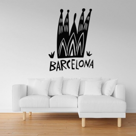 Vinili adesivi della sagrada familia di barcellona