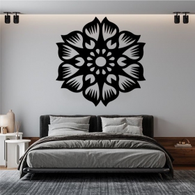 Mandala floreale adesivo decorativo in vinile