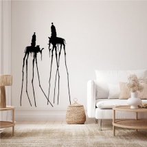 Opere in vinile adesivo degli elefanti di dalí