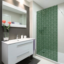 Vinili schermi increspature per bagni