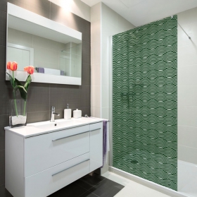 Vinili schermi increspature per bagni