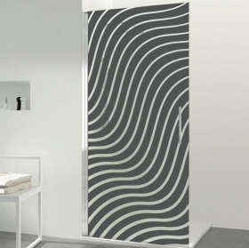 Vinili per schermi doccia increspati