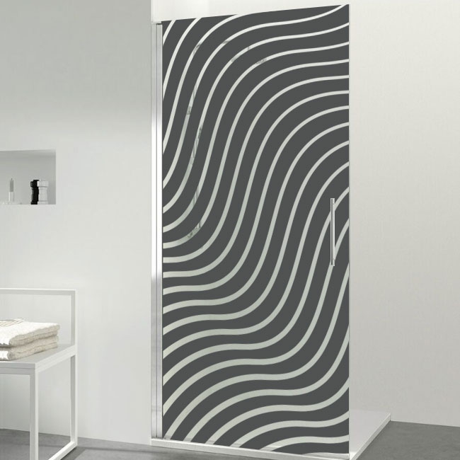 Vinili per schermi doccia increspati