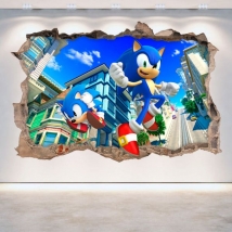 Vinile decorativo 3D Sonic Generations